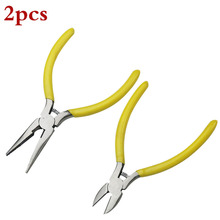 2pcs/set Mini Pliers Diagnoal Pliers Cutter DIY Tool Insulated Plier Cutting Clamping Stripping multitul crimping Tools 2024 - buy cheap