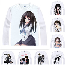 Hyouka T-Shirts Multi-style Long Sleeve Shirts Hyouka Dessert Hotaro Oreki Eru Chitanda Cosplay Shirt 2024 - buy cheap