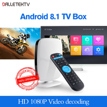 Leadcool R9 Android 8,1 ТВ-приставка RK3229 Mali400MP 1G 8G HDMI 2,0 медиаплеер для Smart TV Box Поддержка 2,4G Wifi телеприставка 2024 - купить недорого