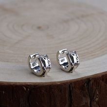 Yintai-pendientes de plata S925 para mujer, aretes con letras de apertura y hebilla tremella, producto cruzado retro, venta al por mayor 2024 - compra barato