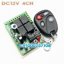 Controlador remoto sem fio dcdc12 v 4ch, 433mhz, 315 mhz, módulos rceptor, 4 relés, sistema de segurança