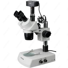 Microscopio estéreo-AmScope suministros Super Widefield microscopio estéreo 20X-40X + Cámara 1.3MP 2024 - compra barato