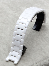 Watchband Ceramic White Watchbands straps bracelet 20-11mm 16*9mm Strap Concave end for dress diamond watches ladys accessories 2024 - buy cheap