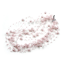 5 metros oscuro/rosa claro perlas artificiales cadena guirnalda para flores decoración para fiesta de boda productos 2024 - compra barato