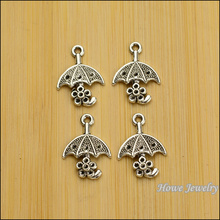 130 pcs Vintage Charms Umbrella Pendant Antique silver Fit Bracelets Necklace DIY Metal Jewelry Making 2024 - buy cheap