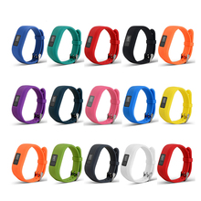 Pulseira de relógio de silicone macio, substituição de pulseira para garmin vivofit 3, partes de aro de pulseira para pulseira garmin jr 2 2024 - compre barato