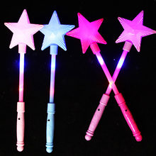 Детские игрушки светодиодная мигающая игрушка светящаяся палочка пять звезд сказочная палочка мигающие палочки светильник ящиеся игрушки Хэллоуин детские игрушки 2024 - купить недорого