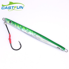 CASTFUN Benthos скоростной джиг 100 г 150 г 200 г 300 г 1 шт. вертикальный джиг с Mustad Вибрационный крючок металлические джиг-приманки рыболовные снасти 2024 - купить недорого