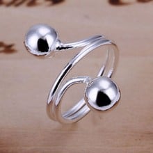 Ring Silver Plated Ring sterling-silver-jewelry ring factory prices Double Beans Ring /BLWVNVJV AHSIIUOG 2024 - buy cheap