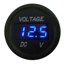 Input DC 12v-24v Led Display Waterproof Motorcycle Voltmeter Gauge Voltage Meter Led Digital Voltmeter For Motorcycle Car 2024 - buy cheap