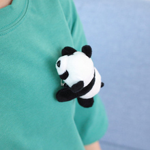 Mini Panda de 10CM para niños, juguetes de peluche, 3 tipos, banda para el pelo, pelo, broche de peluche, regalo de fiesta 2024 - compra barato