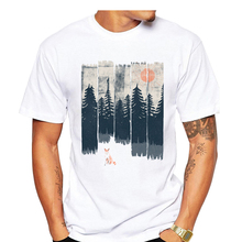 High Quality 2019 Newest A Fox in the Wild design Men T-Shirt Short Sleeve Fashion Retro Printed Tops Summer Cool Tees 2024 - buy cheap