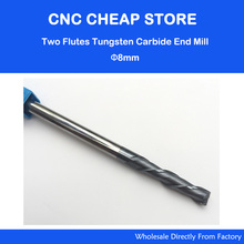 1PC 2 Two Double flutes HRC55 extra long shank length 150mm tungsten carbide end mill bit CNC milling cutter Lengthen 8*8*25mm 2024 - buy cheap