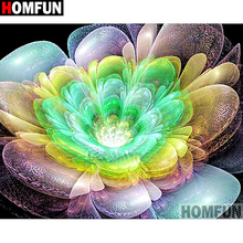 HOMFUN taladro cuadrado/redondo completo 5D DIY pintura de diamante "flor" bordado punto de cruz 5D decoración del hogar A07478 2024 - compra barato