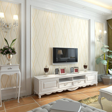 Wellyu-papel de parede moderno minimalista com listras de diamantes em caxemira., papel de parede 3d para sala de estar, quarto e plano de fundo de tv. 2024 - compre barato