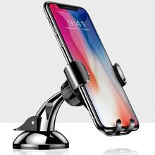 Suporte de telefone para carro, gravidade, reação flexível, para celular, iphone x 8 7 samsung sony xiaomi, 1 peça 2024 - compre barato