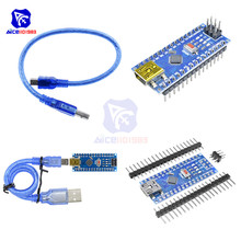 Módulo de placa de microcontrolador con Cable Mini USB para Arduino, controlador CH340G CH340 Nano V3.0 3,0 ATmega328 ATmega328P, 5V, 16M, 16MHZ 2024 - compra barato