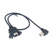 100 шт./лот, прямоугольный USB B кабель-удлинитель с винтами для крепления на панель 1 м 3 фута, бесплатная доставка Fedex 2024 - купить недорого