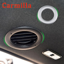 Carmilla 4 pçs/set ABS Chrome Matte Telhado Interno da Saída de Ar Do Carro Decoração Adesivo Para Ford Everest Endeavour Raider 2016 2017 2018 2024 - compre barato