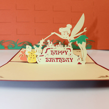 Tarjeta de felicitación con corte láser 3D hecha a mano, dibujos animados, espíritu mágico, invitación de papel, tarjeta postal, fiesta de cumpleaños para niños y bebés, regalo creativo 2024 - compra barato