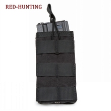 Molle System Nylon Single Open Top Airsoft Tactical M4 Magazine Pouch AK AR M4 AR15 Rifle Pistol Mag Pouch 2024 - buy cheap