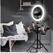 YouTube LED Ring Light 26cm Selfie Ring Lamp Photographic Lighting With Tripod Phone Holder Camera Photo Studio Makeup 2024 - buy cheap
