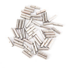 50Pcs 14-16 AWG Gauge Uninsulated/Non Insulated Butt Crimp Connectors Terminal 2024 - buy cheap