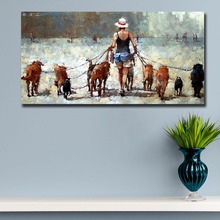 Wxkoil-pintura al óleo de gran tamaño The-Perfect-Ten-Large, decoración del hogar sobre lienzo, arte de pared moderno, impresión en lienzo, póster, pintura en lienzo 2024 - compra barato