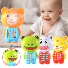 Детские электронные игрушки для телефона, Детские Мультяшные светящиеся музыкальные игрушки для мобильного телефона BM88 2024 - купить недорого