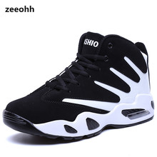 zeeohh Men  High Top Basketball Shoes  Cushioning soft Comfortable Basketball Sneakers Shockproof Athletic Sports Male Footwear 2024 - buy cheap