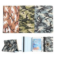 Funda giratoria de cuero PU con estampado de camuflaje para Apple iPad Mini 4 Mini4, 360 ", con tapa y bolígrafo, 7,9 grados 2024 - compra barato