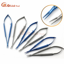 Titanium Alloy Surgical Dental Castroviejo Needle Holders Ophthalmic Instruments Device Unlock Needle Holder Surgery Tools 2024 - buy cheap