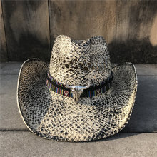 Соломенная шляпа в ковбойском стиле, 4 шт., для женщин и мужчин, элегантные женские головные уборы Sombrero Hombre, шляпа от солнца в ковбойском стиле 2024 - купить недорого