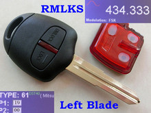 RMLKS-llave remota con 2 botones, 433MHz, 4D61, compatible con Mitsubishi L200, Shogun, Pajero, Montero, Triton, MIT8, hoja izquierda 2024 - compra barato