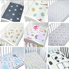 Baby Crib Fitted Sheet Soft Breathable Baby Bed Mattress Cover Cartoon Newborn Bedding For Cot Size 130*70cm 2024 - buy cheap