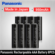 Panasonic-batería recargable Original AAA, alta capacidad, 950mAh, 8 unids/lote, Eneloop NI-MH, precargado 2024 - compra barato