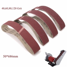 20PCS 50 x 686mm Sanding Belts Mixed Grade 40 60 80 120 Grit Oxide Sander Coarse 2024 - buy cheap