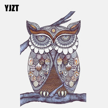 YJZT 10.9CM*15.7CM Tribal Vintage Pattern Owl PVC Window Decoration Car Sticker 11-01434 2024 - buy cheap