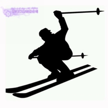 Ski Sticker Snowboarding Decal Skiing Posters Board Vinyl Wall Decals Pegatina Quadro Parede Decor Mural Ski Sticker 2024 - buy cheap