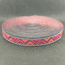 HOT!!!2015 NEW ribbon wholesale 5/8"14mmx18yard/sets 100% polyester Woven Jacquard ribbon rose/orange wavy lace 2024 - buy cheap