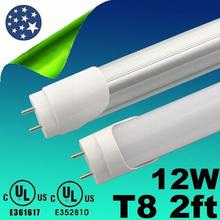 Super Bright CE ROHS UL CUL + 2ft 600mm T8 Led Tube Lights High Power 12W 1100lm SMD 2835 Led Fluorescent Lamp AC 110-277V DHL 2024 - buy cheap