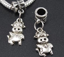 Vintage Silver Cartoon Cattle Charms Pendants For Jewelry Making Findings Bracelets Crafts Handmade Accessories DIY Hot Z1100 2024 - buy cheap