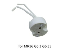 Soporte de lámpara de cerámica mr16, base de lámpara G5.3, g6.35, g5.3, conector gy6.35, MR8, 5 unidades 2024 - compra barato