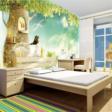 beibehang Children room dream cartoon background Custom photo wall paper rolls room cozy living room 3d mural wallpaper for kids 2024 - buy cheap
