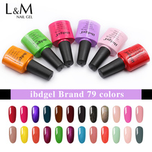 6 Pcs ibdgel 7.3ml Soak Off Led gel polish set full 79 color polish gel nail beauty Last more than a month 2024 - buy cheap