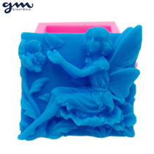 Great-Mold Flower Angel Silicone Soap Mold Silicone Mould Mouldings for Soap 3D Chocolate Molds Sugarcraft Mold 2024 - buy cheap