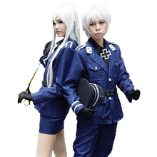 Custom Made Anime APH Cosplay Axis Powers Hetalia Prussia Cosplay Costume Blue Navy Outfit Men Women Military Uniform 2024 - buy cheap