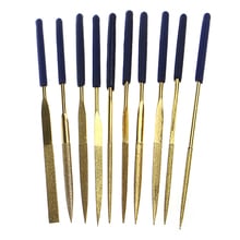 10Pcs Titanium Diamond Coating Needle Flat File Set Metal Working Craft Tool High Quality 2024 - buy cheap