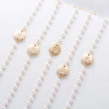 Pulsera de perlas de 26 letras para mujer y niña, brazalete de cristal ajustable simple, joyería hecha a mano, color dorado y plateado 2024 - compra barato
