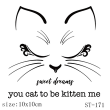 AZSG Sweet Dreaming/Cute Cat Clear Stamps/Seals For DIY Scrapbooking/Card Making/Album Decorative Silicone Stamp Crafs 2024 - buy cheap